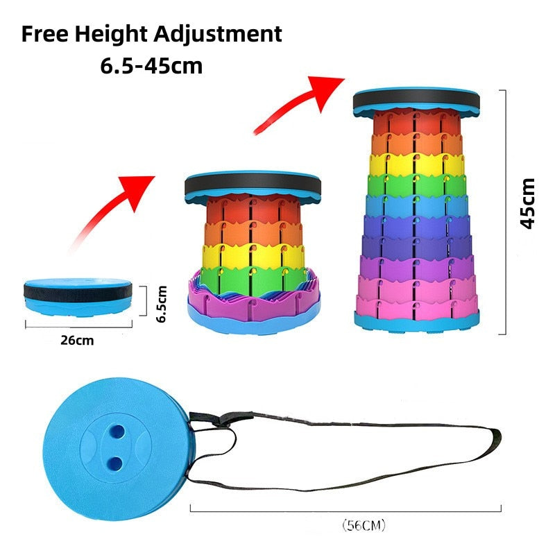 Foldable Height Adjustable Stool ✨