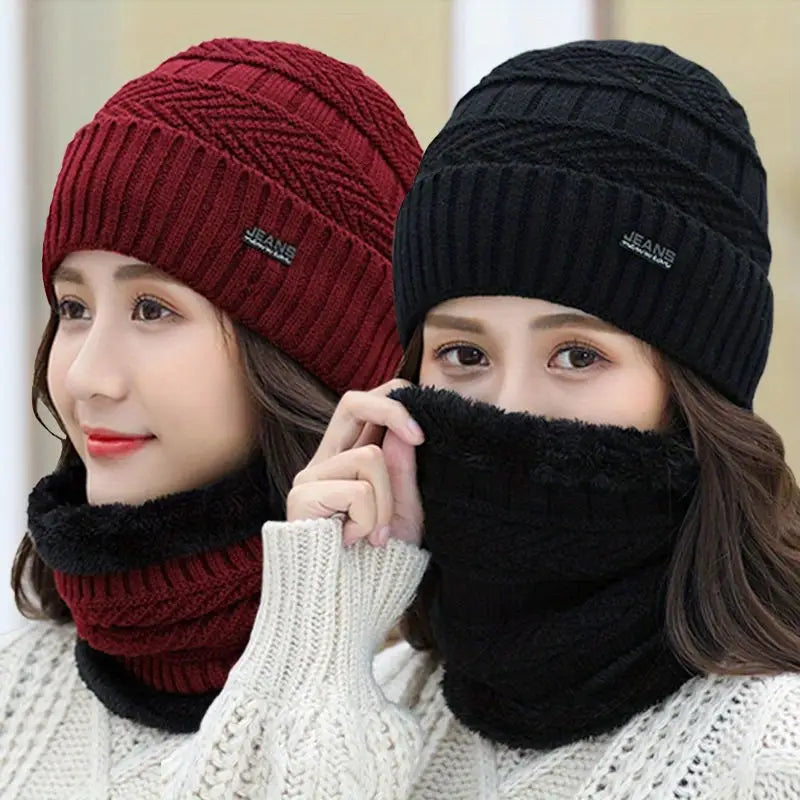 Winter Special Women Woolen Cap + Scarf Set⛄