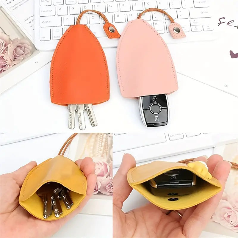 Creative Leather Pull-Out Key Case