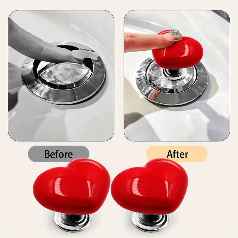 Multi-purpose Heart Shaped Press Button ❤️(Pack Of 8)