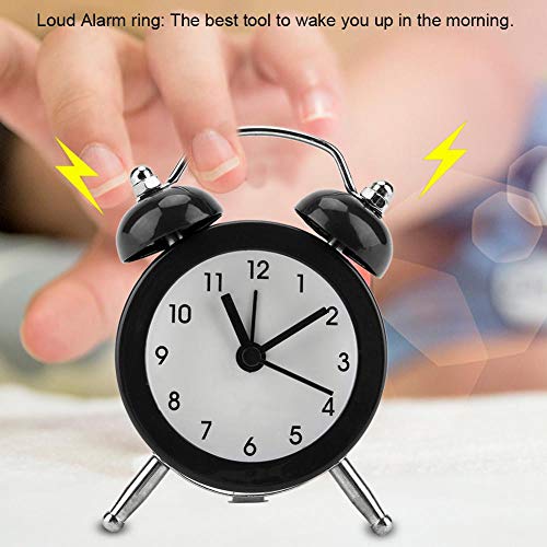 Retro Style Black Twin Bell Alarm Clock⏰