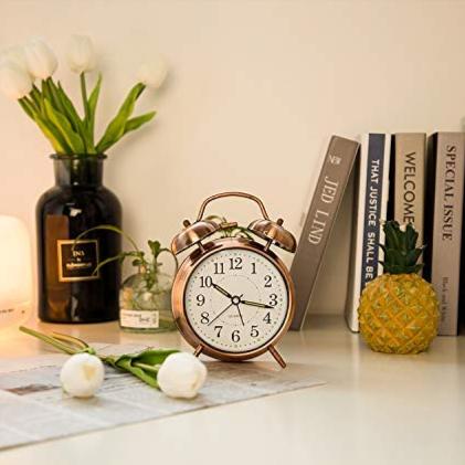 Vintage Copper Twin Bell Alarm Clock⏰