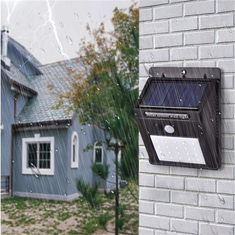 20 LED Solar Sensor Wall Light (Pack of 3)