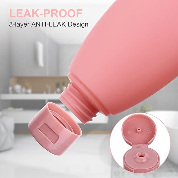 Leak Proof Refillable Travel-friendly Bottles🧴 (Set Of 6)