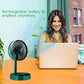 Powerful Rechargeable Folding Table Fan