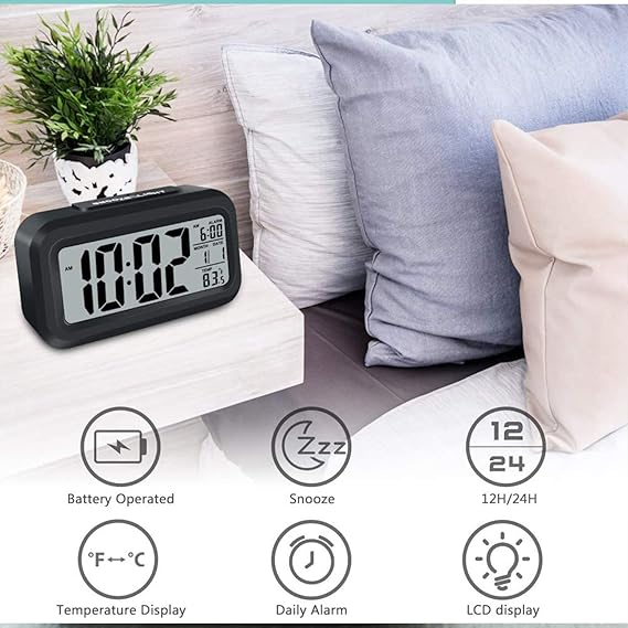 Large Display Digital Alarm Clock