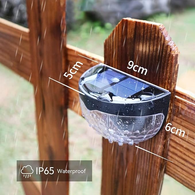 Decorative Solar Fence Lights (Pack of 4) 🌟