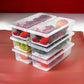 Transparent Fridge Food Storage Boxes (Set Of 3)