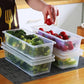 Transparent Fridge Food Storage Boxes (Set Of 3)