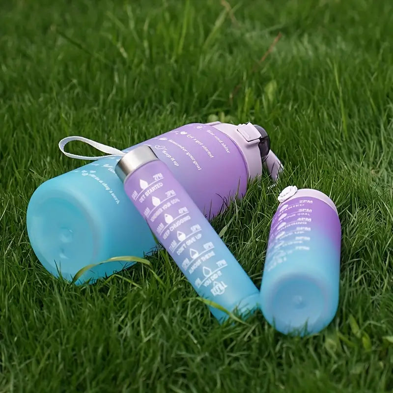 Motivational Time Marker Water Bottle (Pack Of 3)