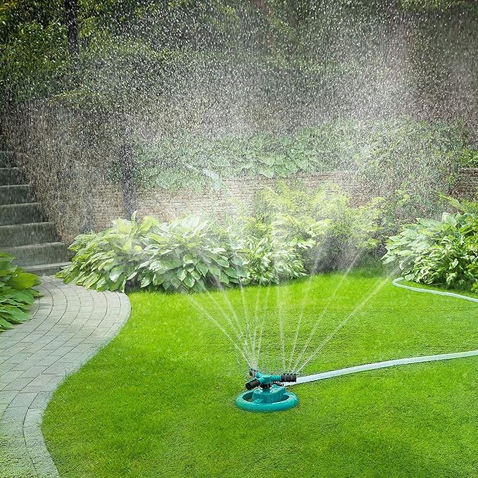 Automatic 360° Rotating Garden Sprinkler