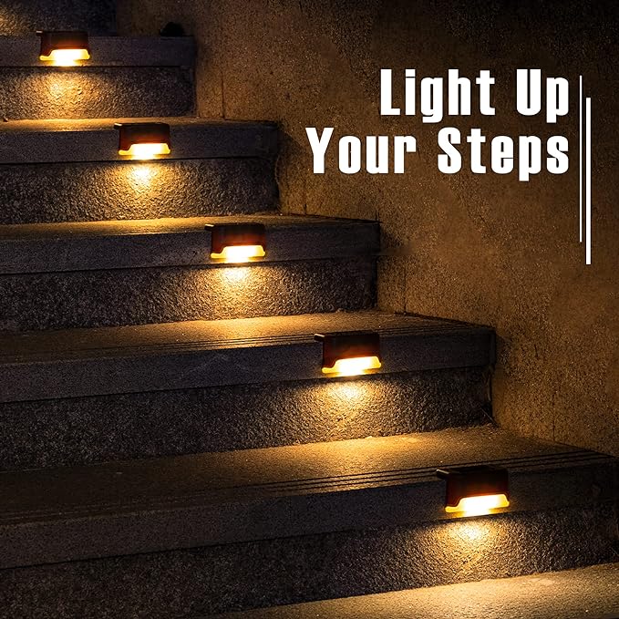 Decorative Solar-Powered Stair Deck Lights🌞 (Pack Of 10)