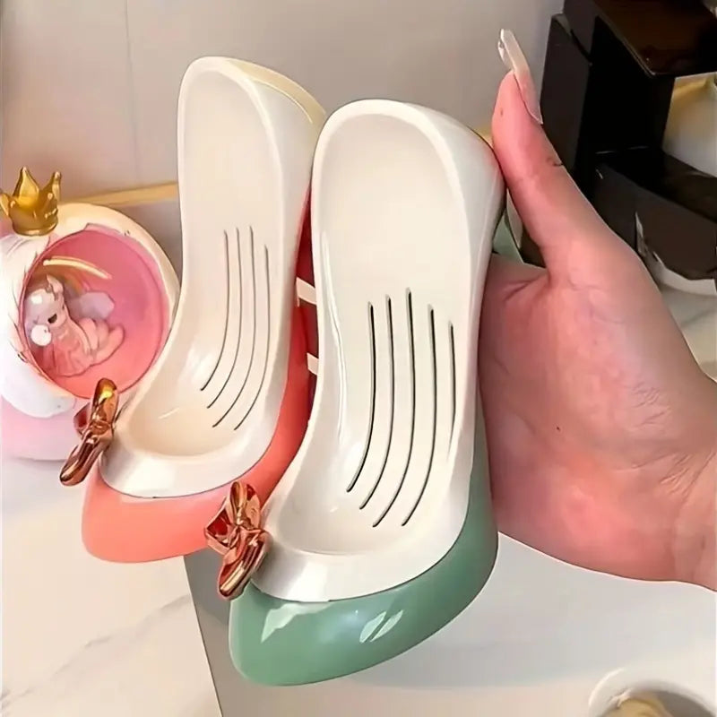 Self Draining High Heel Shaped Soap Dish👠(Pack Of 2)