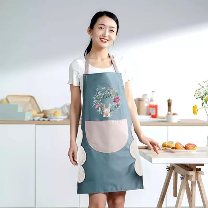 Waterproof Hand-Wiping Apron for Kitchen