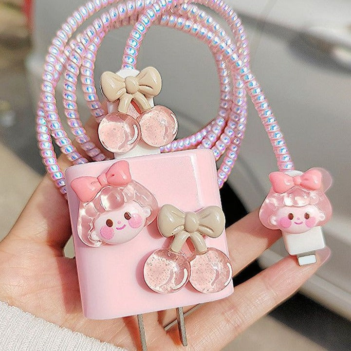 Cute iPhone Charger Cover🧸