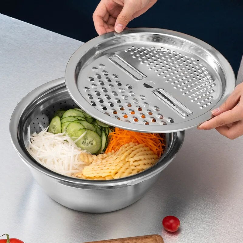 Multifunctional Drain Basket Vegetable Cutter