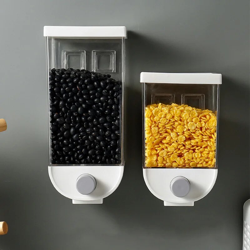 Wall Mount Press Grain Container