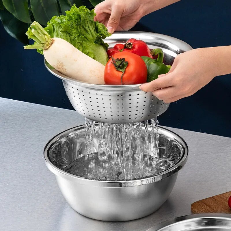 Multifunctional Drain Basket Vegetable Cutter