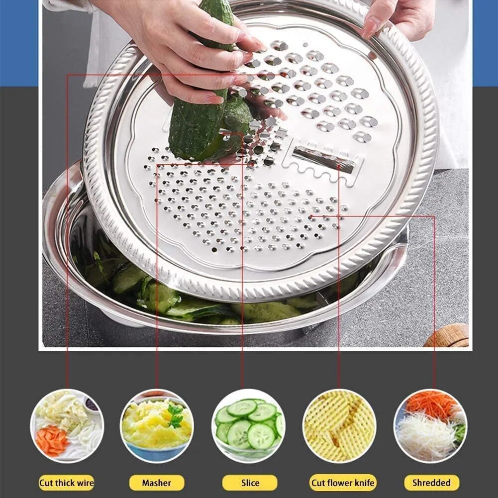 Multifunctional Drain Basket Vegetable Cutter