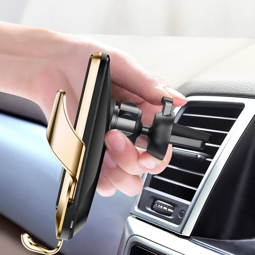 Smart Sensor Car Wireless Charger + Phone Holder