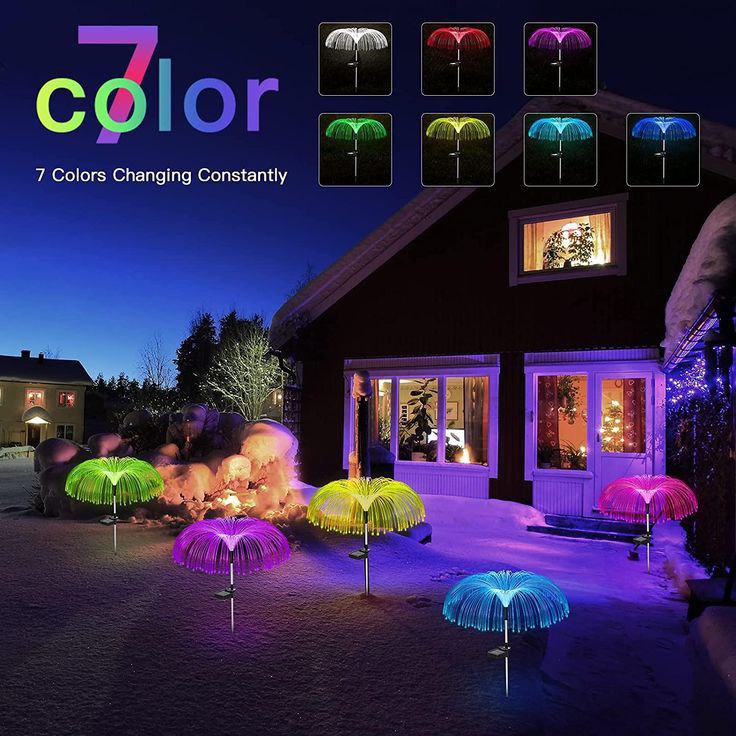 Outdoor Jellyfish Shape Solar LED  Fountain Light