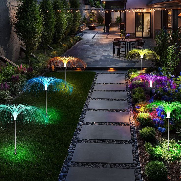 Outdoor Jellyfish Shape Solar LED  Fountain Light