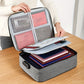 Multilayer Travel File Organizer Waterproof Document Storage Bag