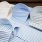 Men Regular Fit Striped Casual Shirts (Combo of 3 - Black, Blue & White)