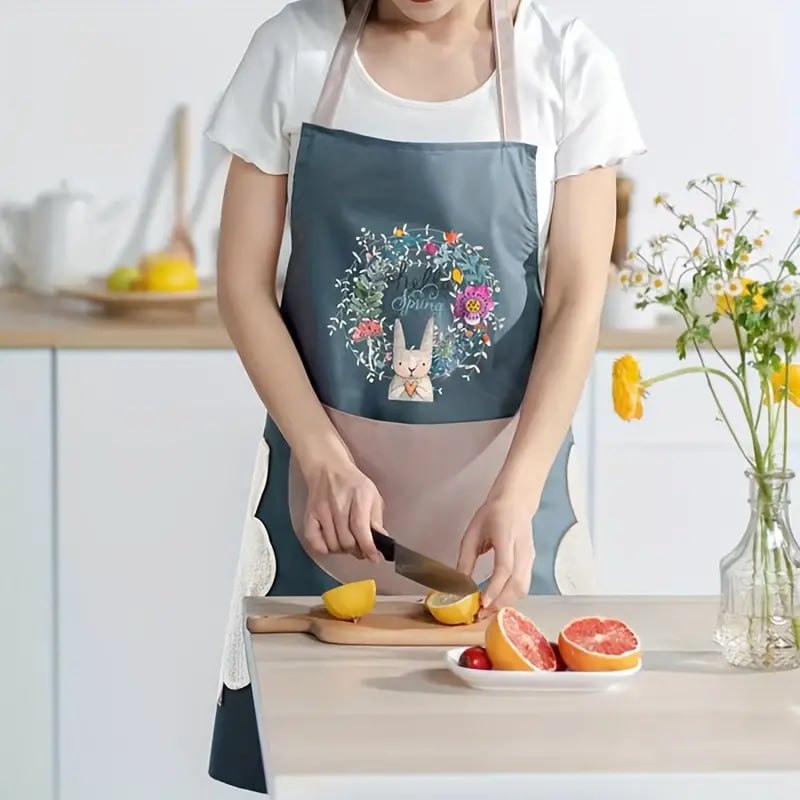 Waterproof Hand-Wiping Apron for Kitchen