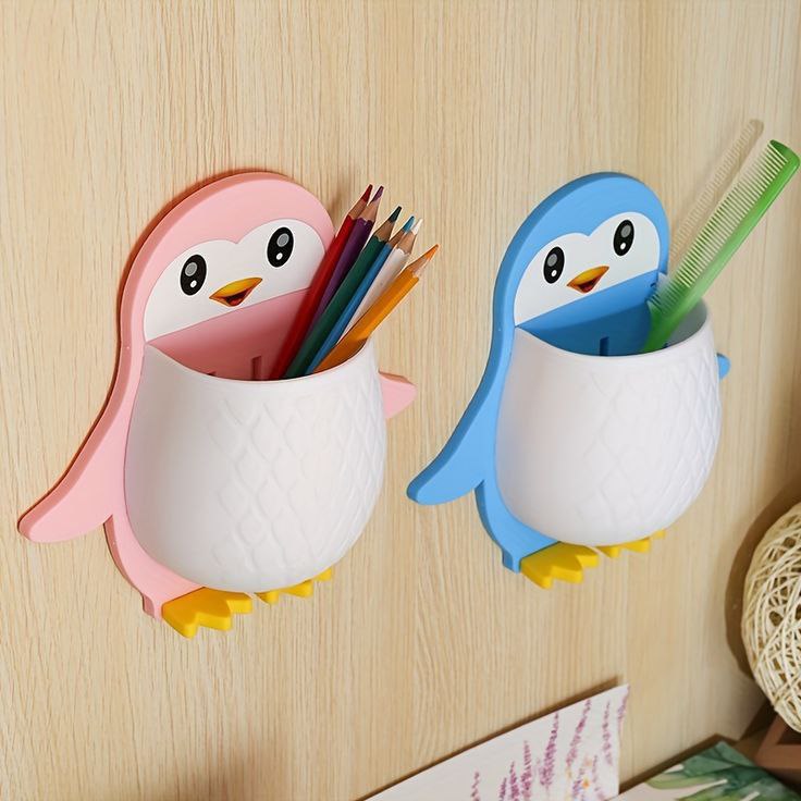 Cartoon Shape Penguin Design Rack (Pack Of 2)