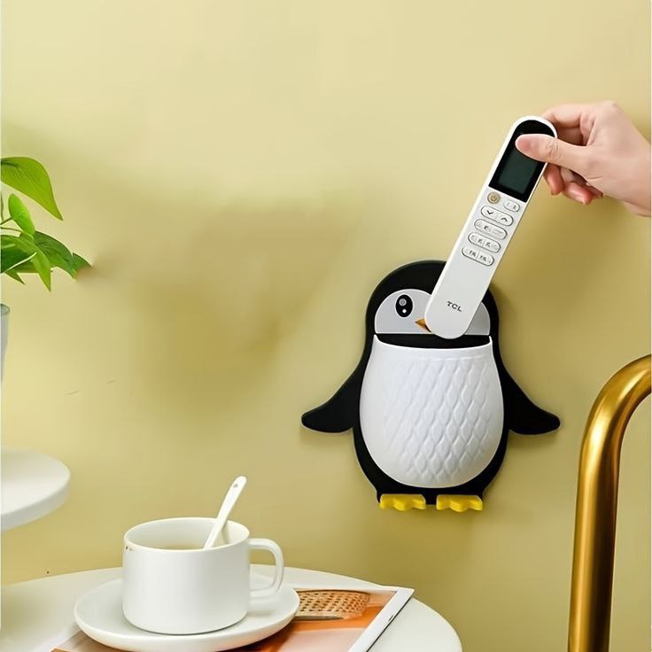 Unique Self Adhesive Penguin Storage Rack (Pack Of 3)