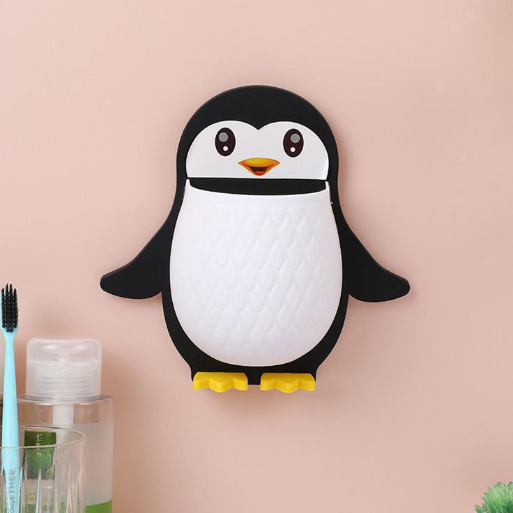 Unique Self Adhesive Penguin Storage Rack (Pack Of 3)