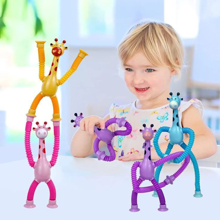 Shape-Changing Giraffe Telescopic Toys (Pack Of 2)