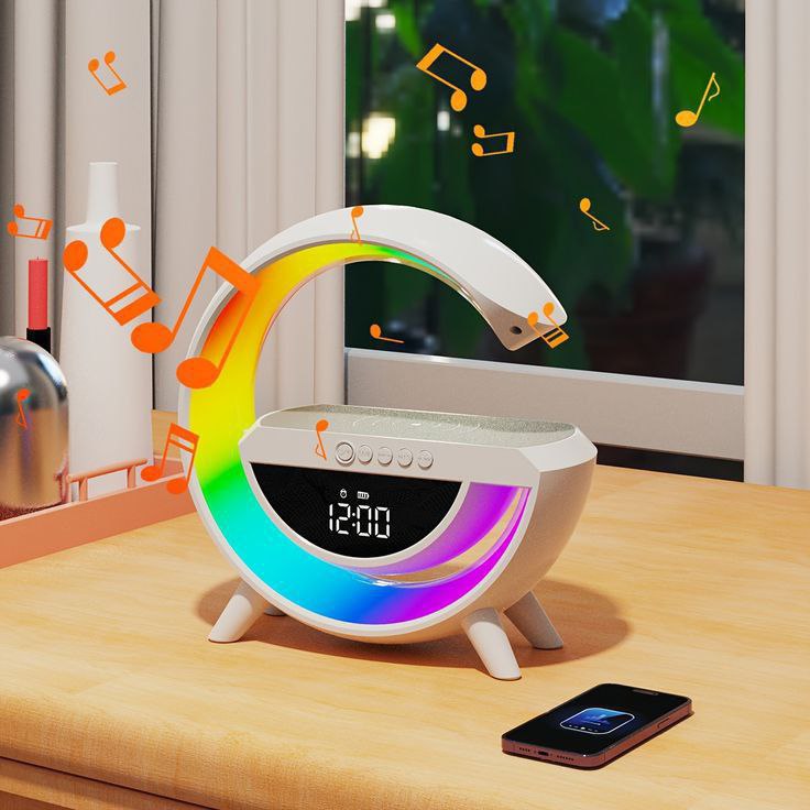 Wireless G-Shaped LED Lamp Speaker