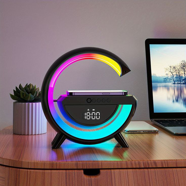 Wireless G-Shaped LED Lamp Speaker