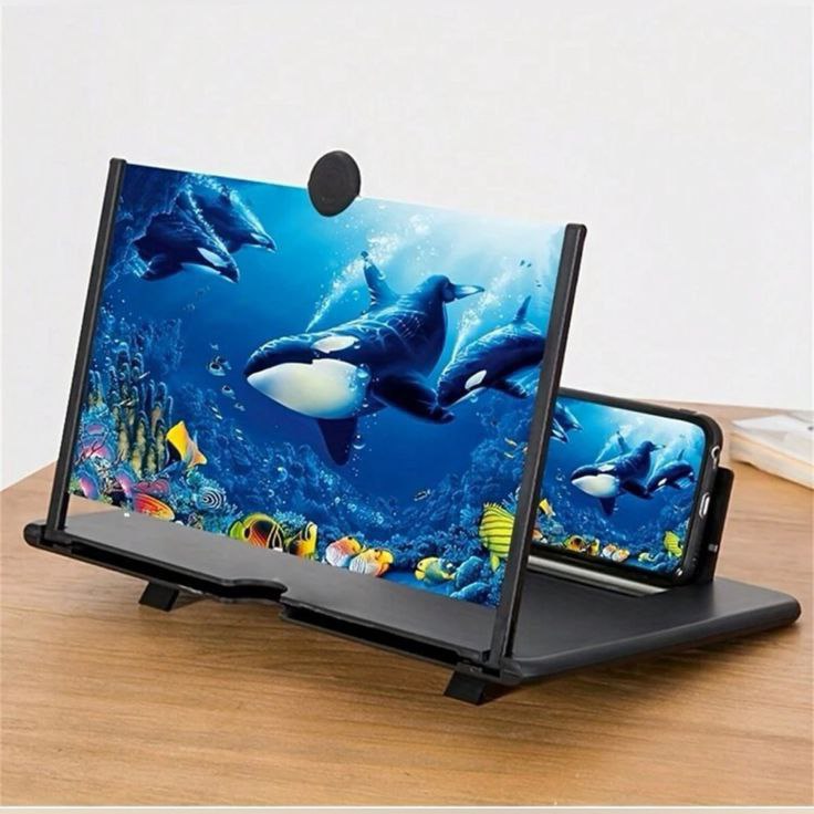 3D HD Mobile Screen Magnifier (Pack Of 2)