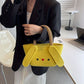 Cute Cartoon Woven Handbags (Multicolor)