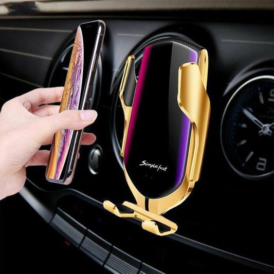 Smart Sensor Car Wireless Charger + Phone Holder