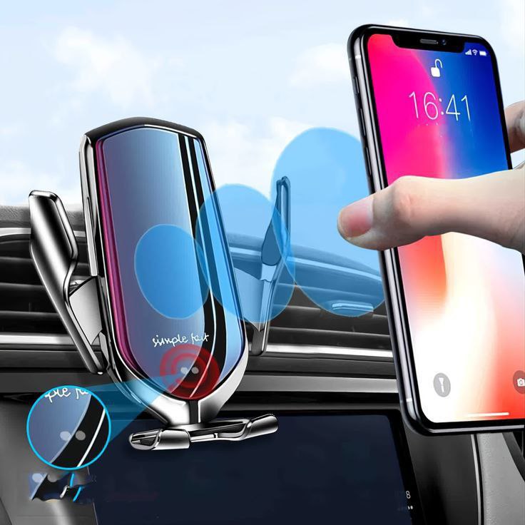 Smart Sensor Car Wireless Charger + Phone Holder