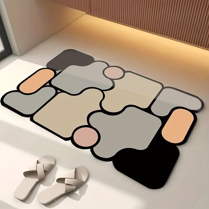 5D Puzzle Quick-drying Bathroom Mat