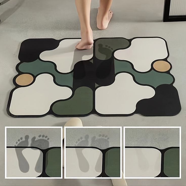 5D Puzzle Quick-drying Bathroom Mat