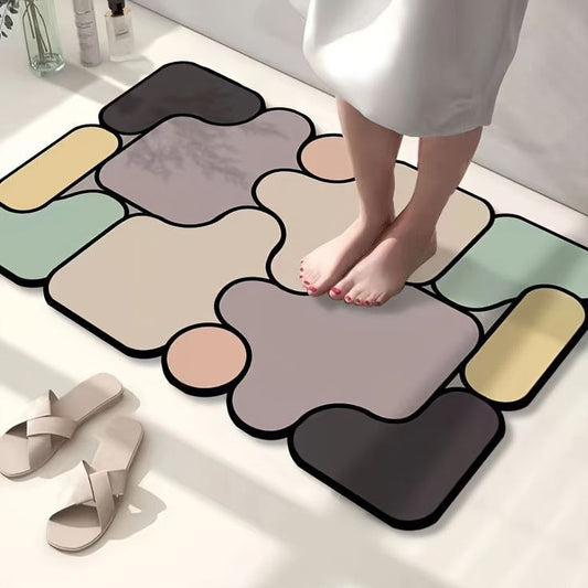 5D Puzzle Quick-drying Bathroom Mat