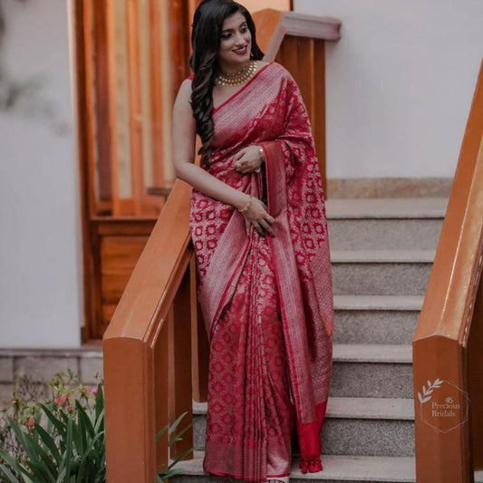 Women's Banarasi Style Kanjivaram Silk Saree