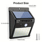 Ultra-Bright 20 LED Solar Security Wall Light (Pack Of 3)