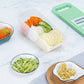 Multifunctional Vegetable Slicer + Container + Hand Guard