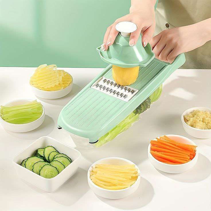 Multifunctional Vegetable Slicer + Container + Hand Guard