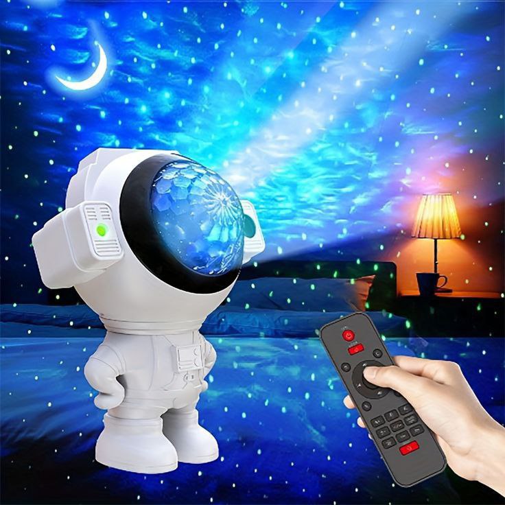 360° Adjustable Astronaut Galaxy Projector + Remote