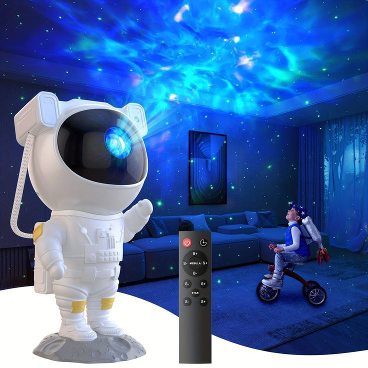 360° Adjustable Astronaut Galaxy Projector + Remote