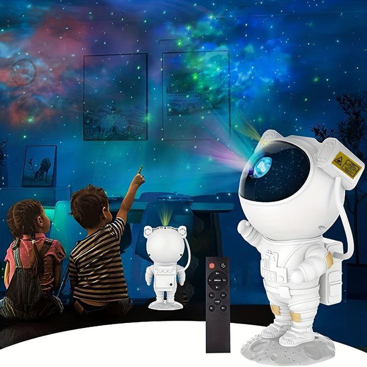 360° Adjustable Astronaut Galaxy Projector + Remote