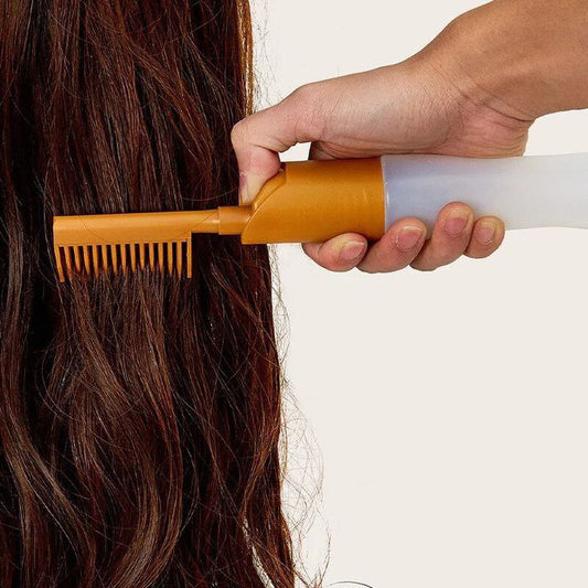 Spa Style Hair Color Bottle + Brush Comb